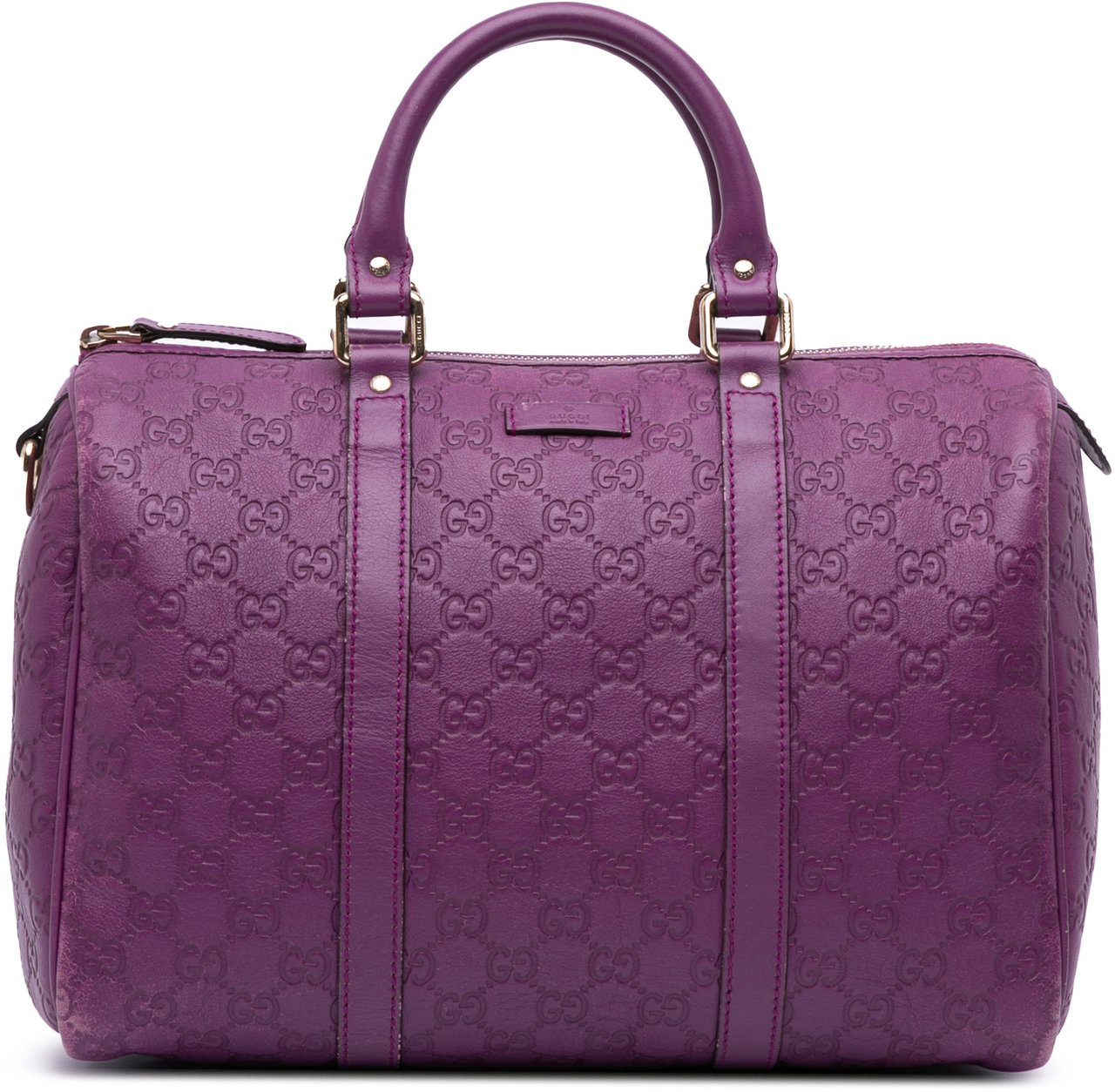 Gucci Medium Guccissima Joy Boston Bag Paars