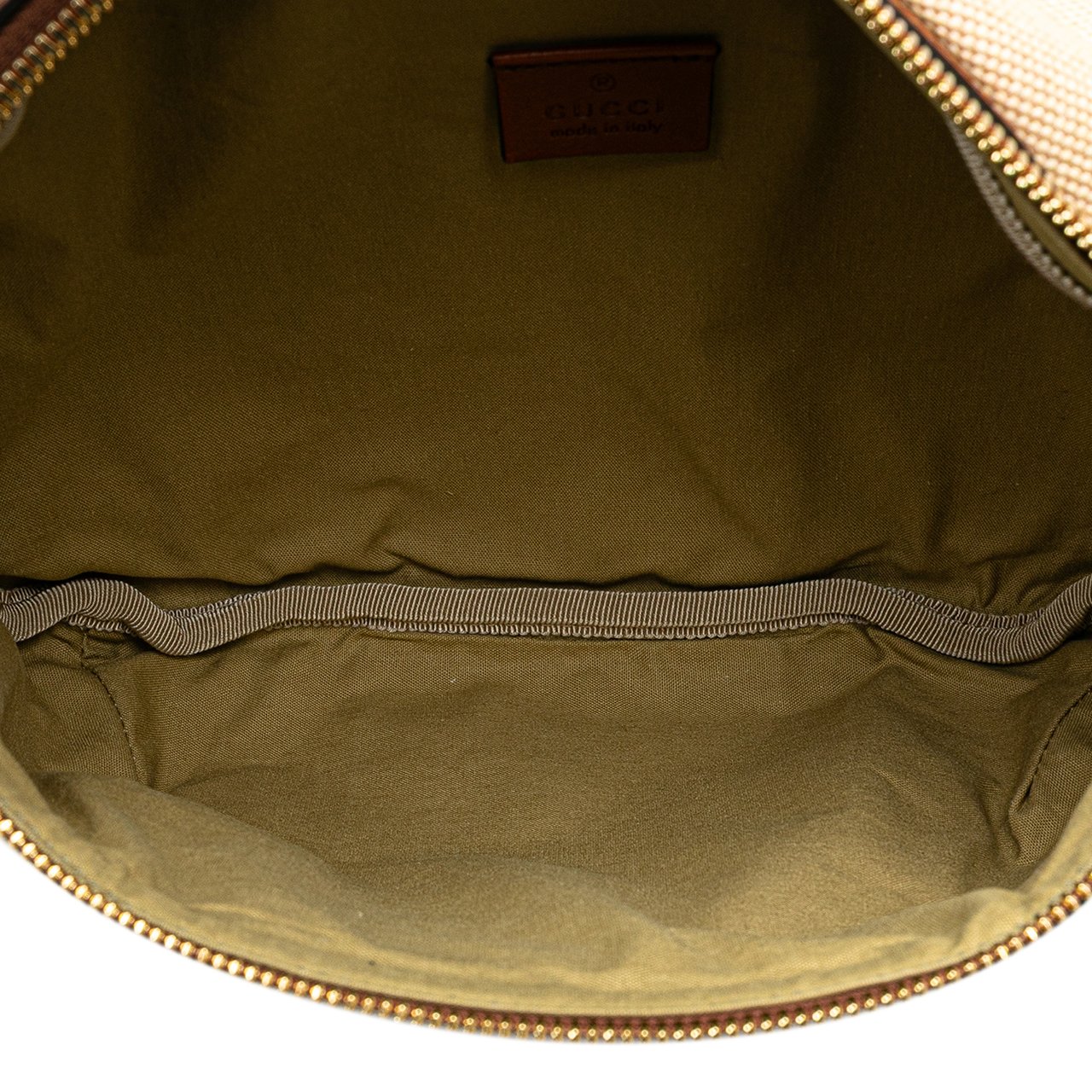 Gucci Canvas Web Belt Bag Bruin