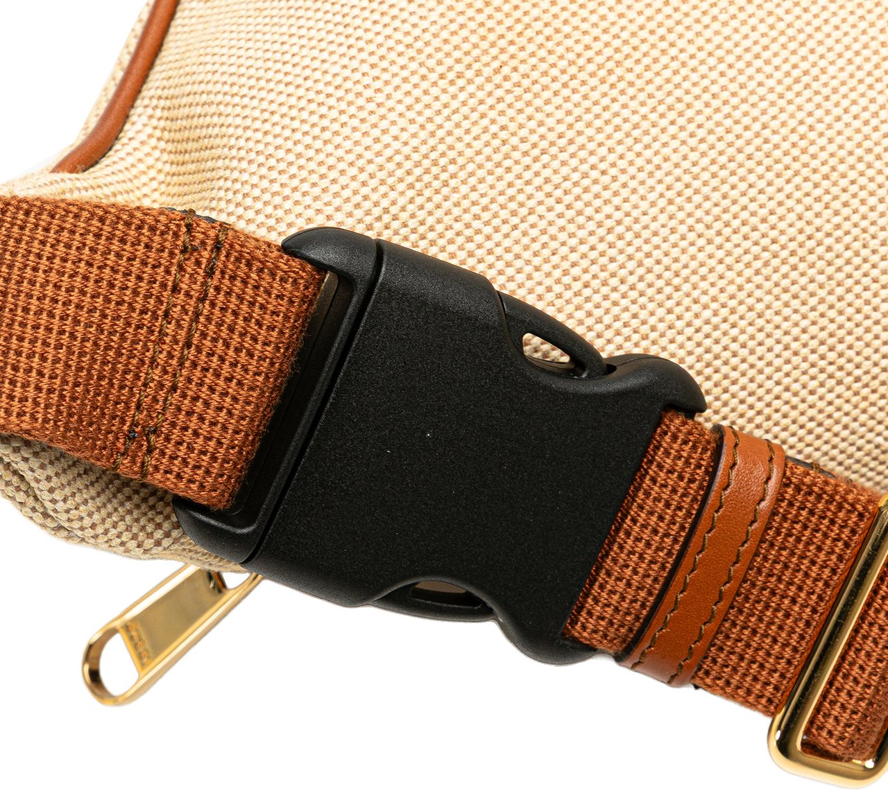 Gucci Canvas Web Belt Bag Bruin