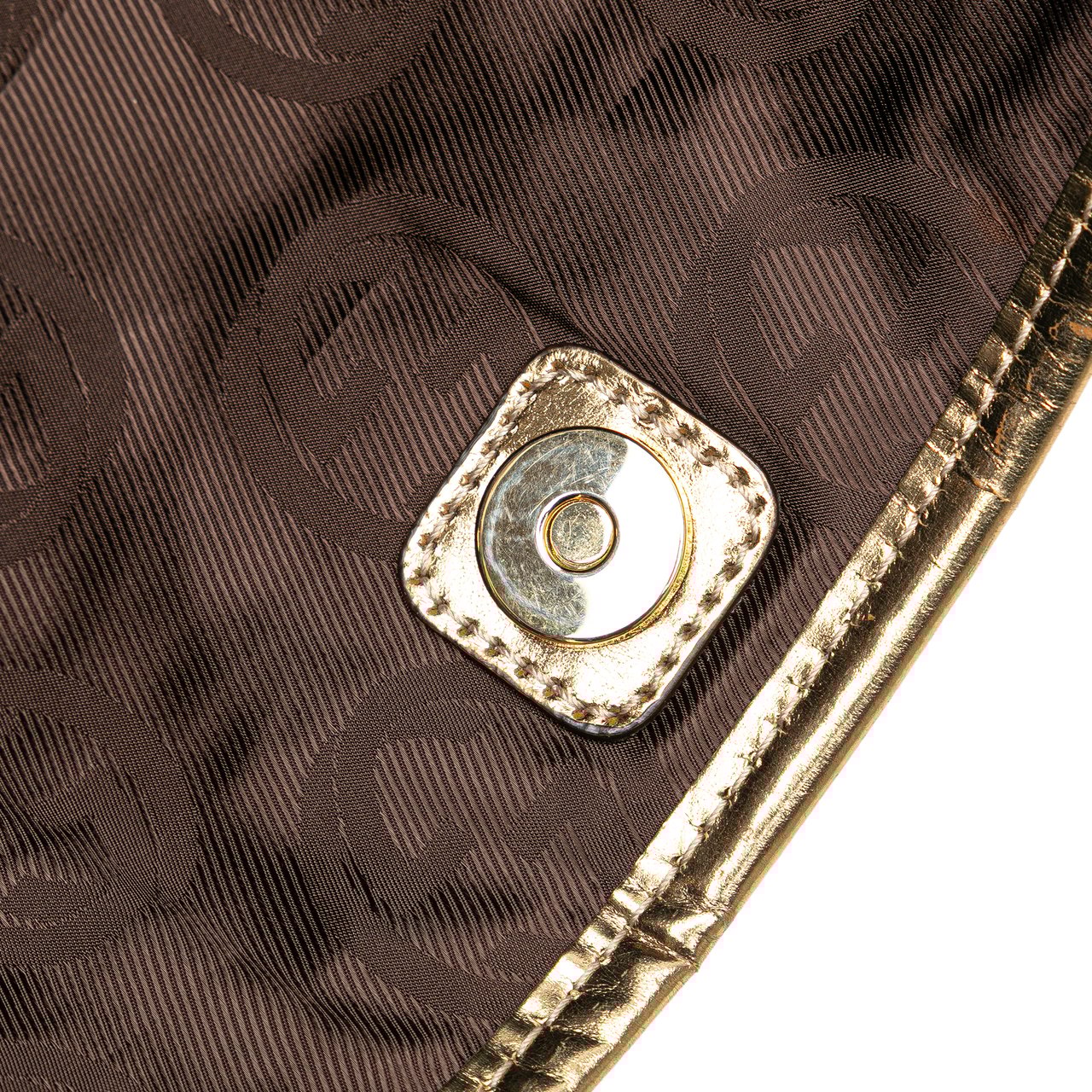 Gucci GG Canvas Web Tote Goud