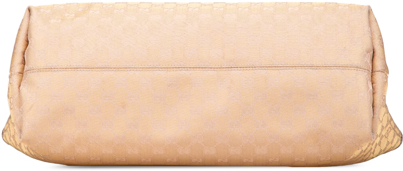 Gucci GG Canvas Web Tote Goud