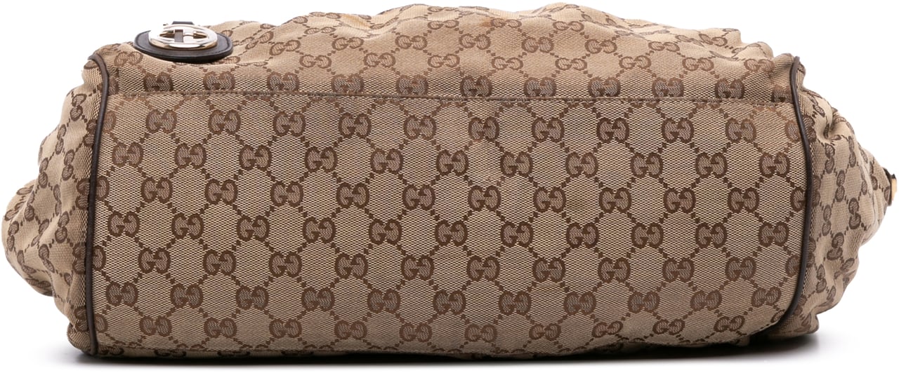 Gucci GG Canvas Sukey Satchel Bruin