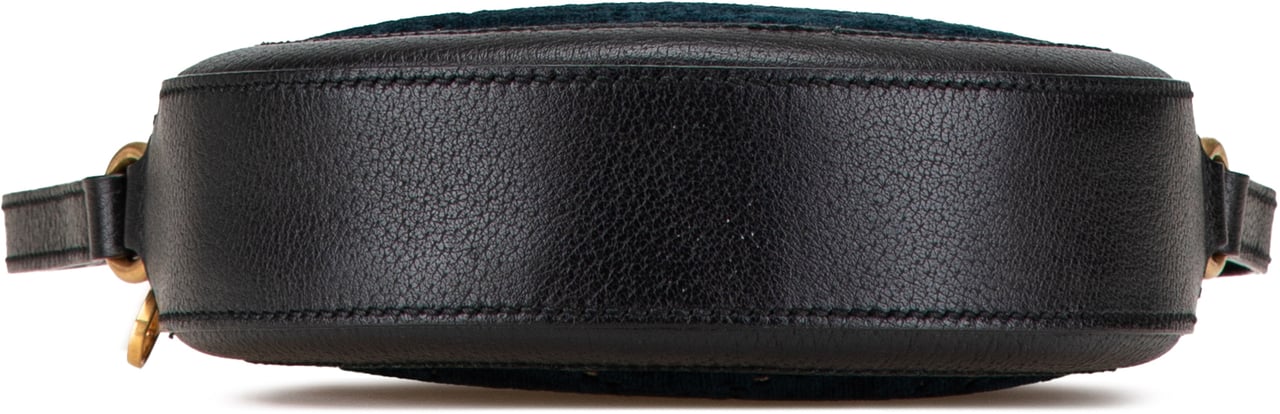 Gucci GG Velvet Ophidia Round Crossbody Blauw
