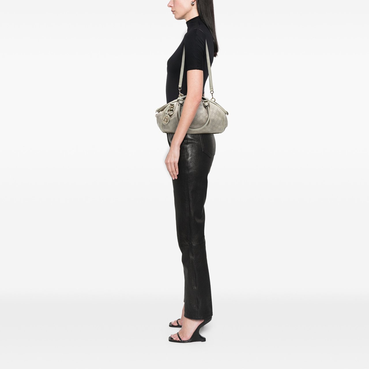 Gucci Guccissima Sukey Satchel Bruin