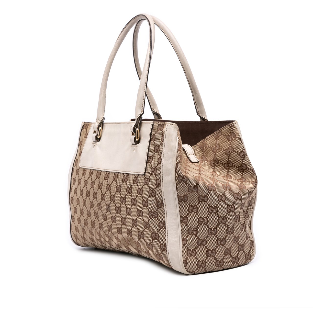 Gucci GG Canvas Trophy Tote Bruin
