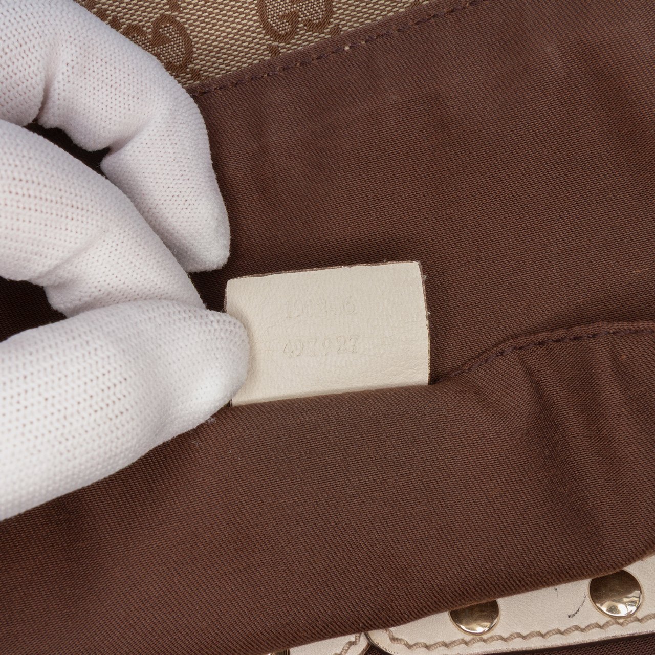 Gucci GG Canvas Trophy Tote Bruin
