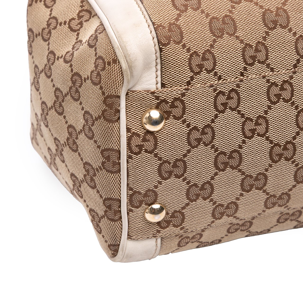 Gucci GG Canvas Trophy Tote Bruin