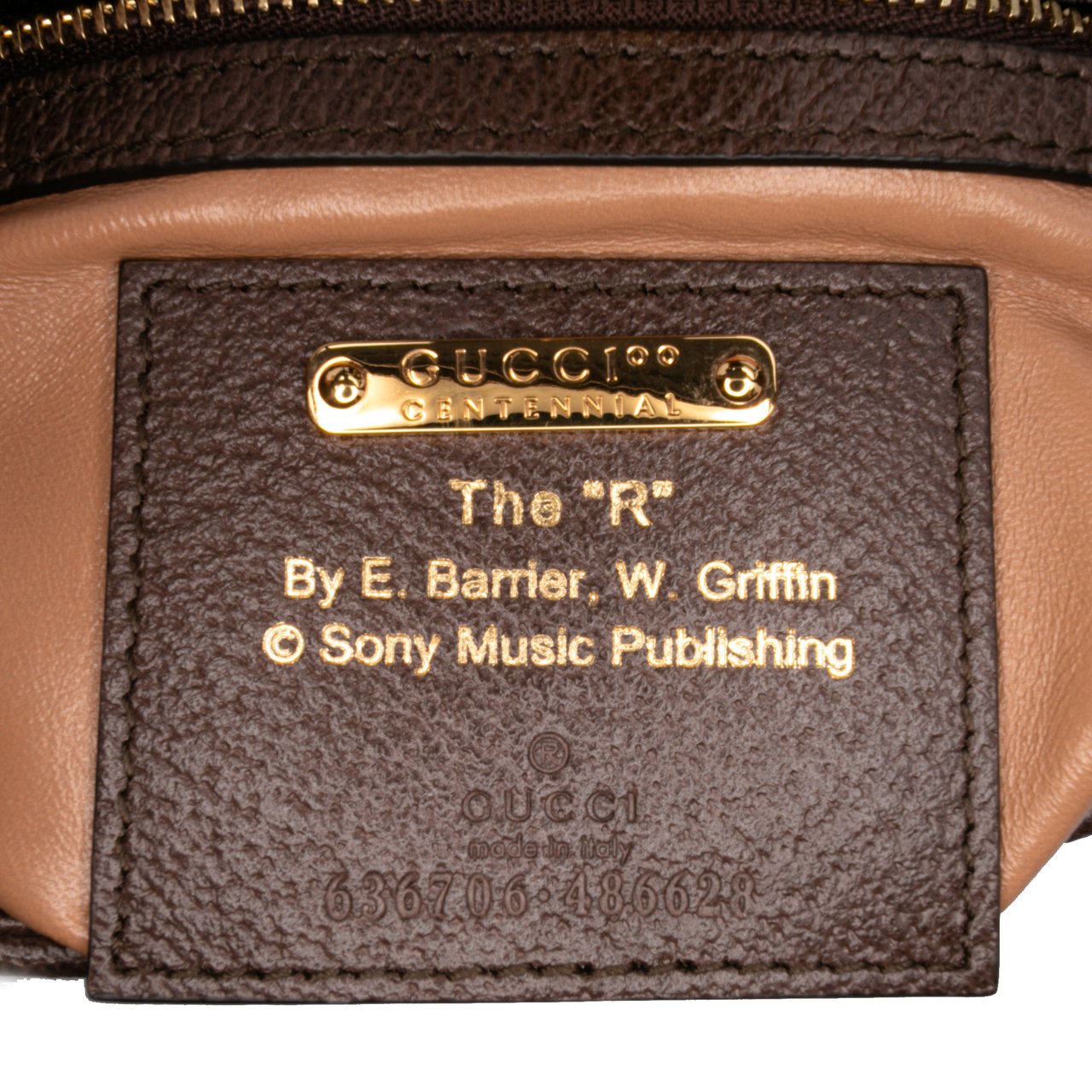 Gucci Small Canvas 100 Centennial Music Jackie 1961 Crossbody Bruin