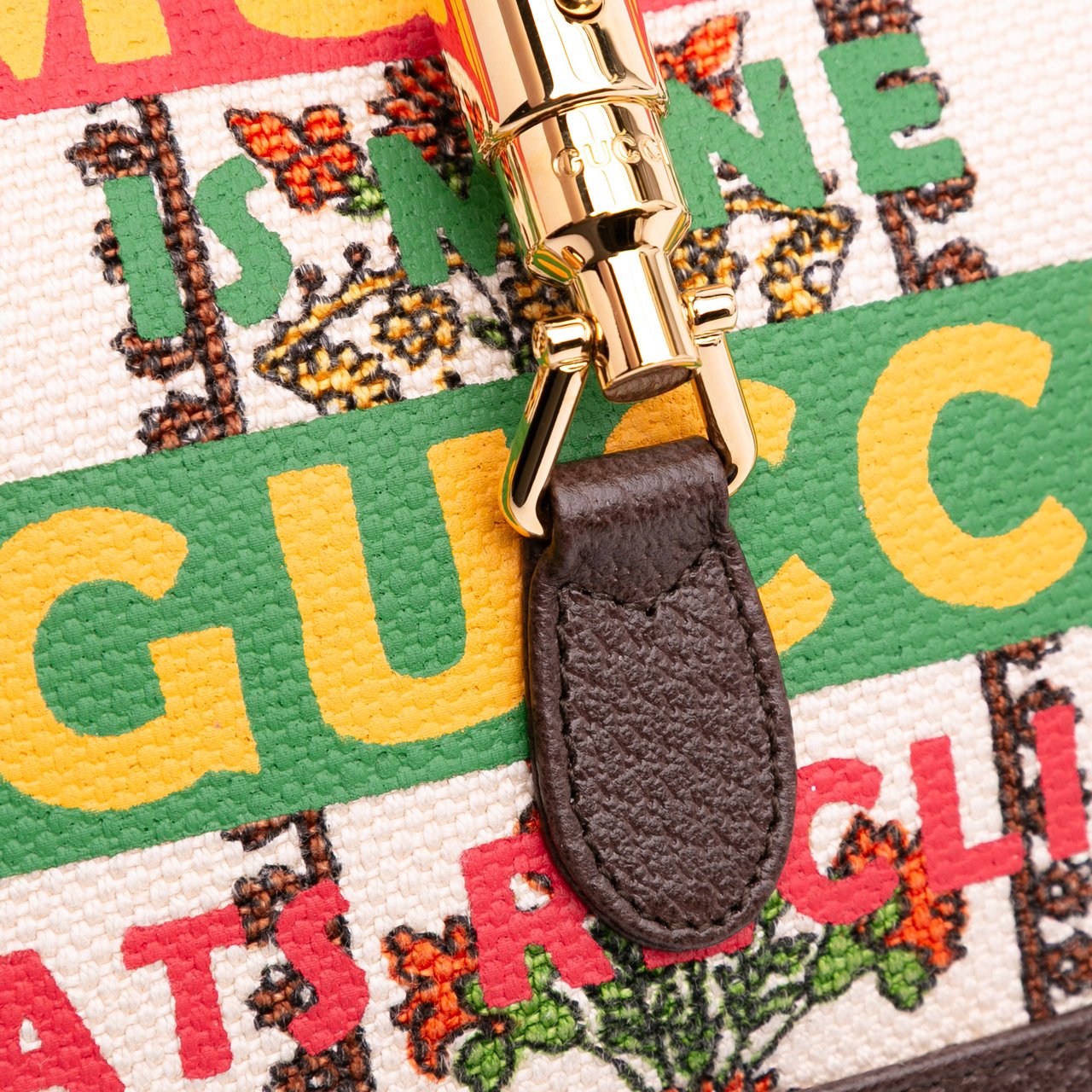 Gucci Small Canvas 100 Centennial Music Jackie 1961 Crossbody Bruin