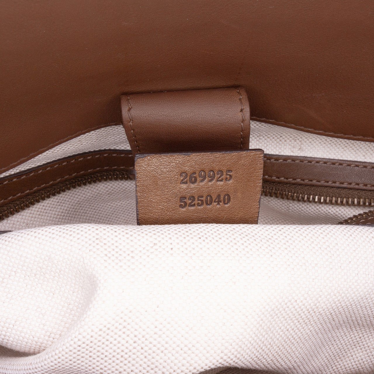Gucci Leather Smilla Satchel Bruin