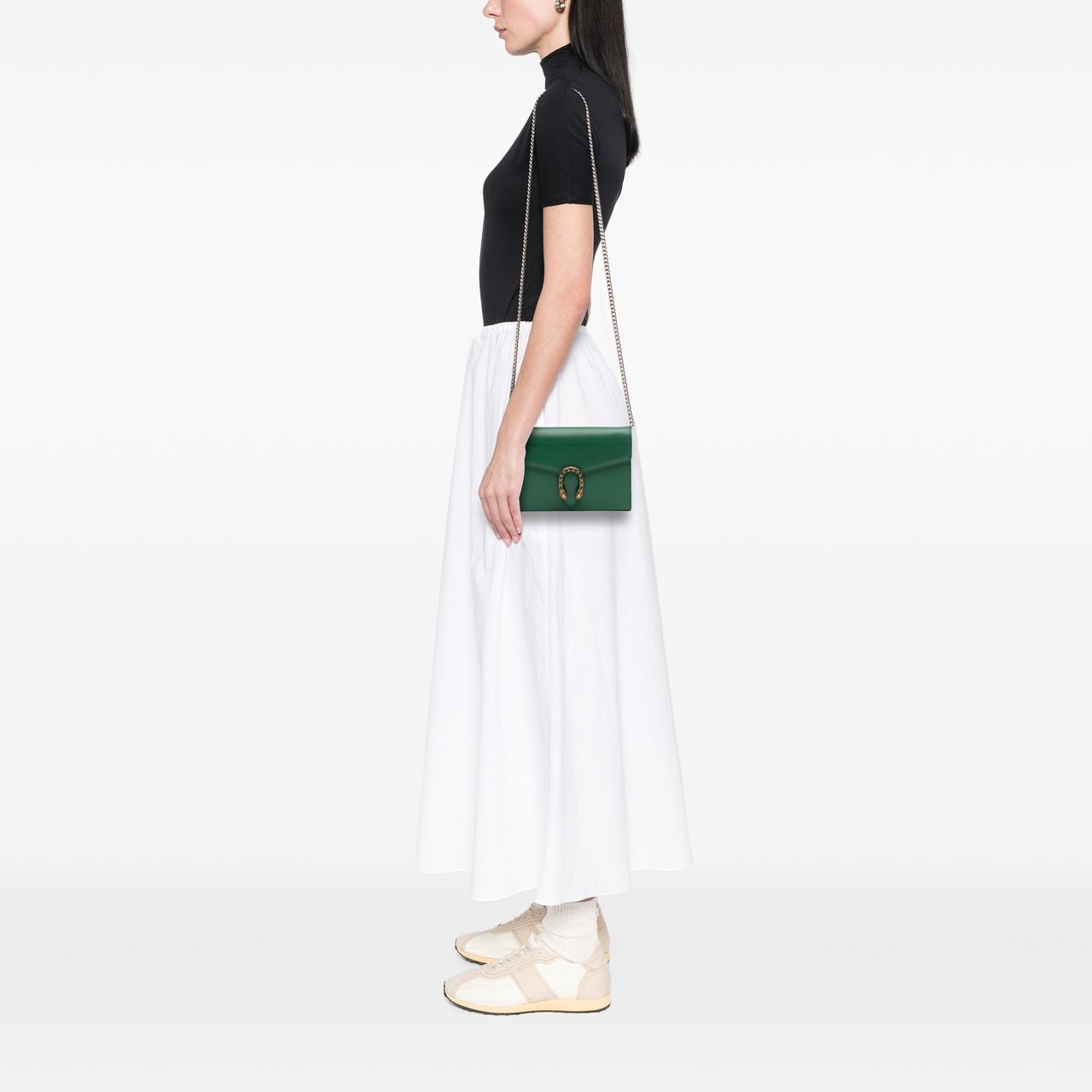 Gucci Leather Dionysus Wallet on Chain Groen