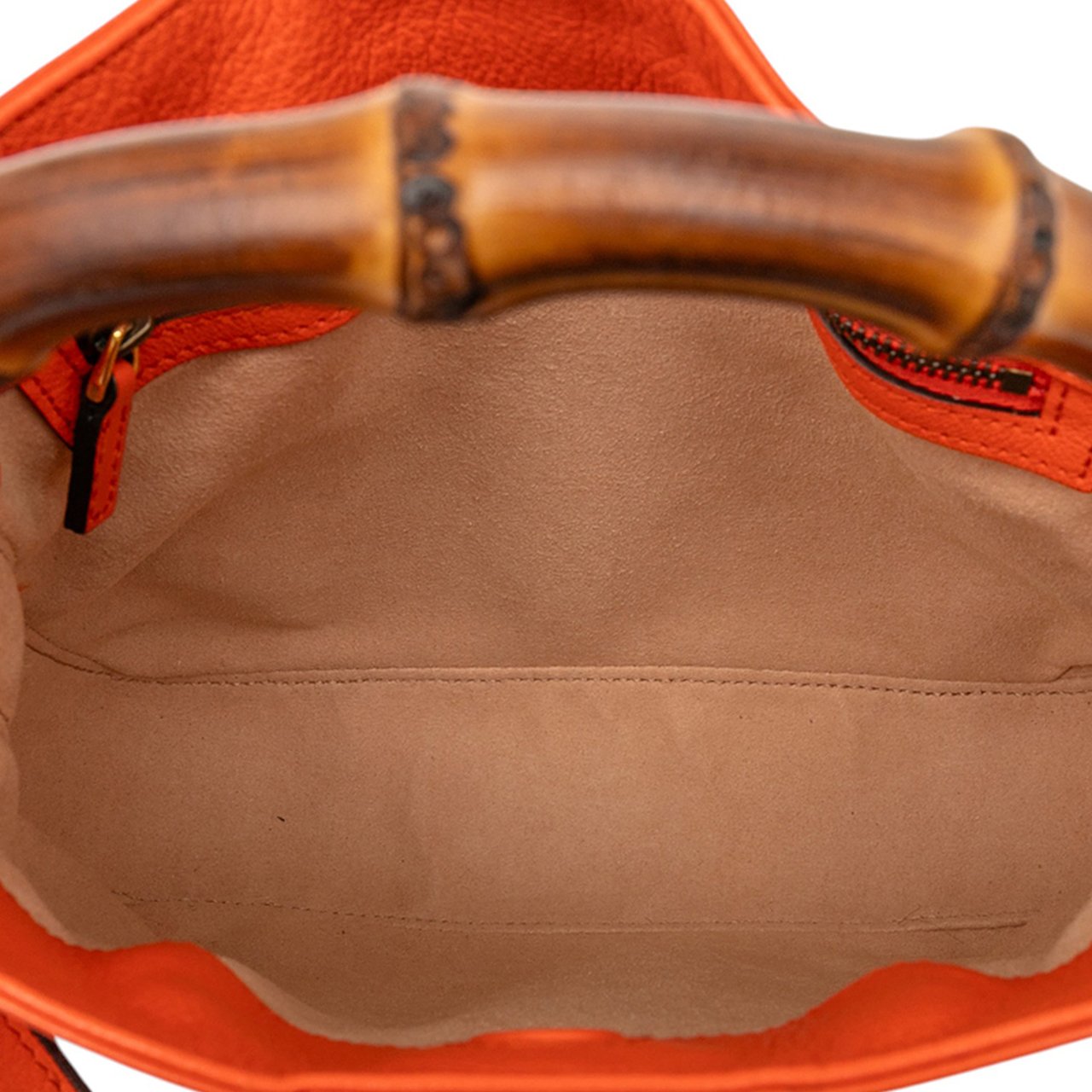 Gucci Small Leather Bamboo Diana Satchel Oranje