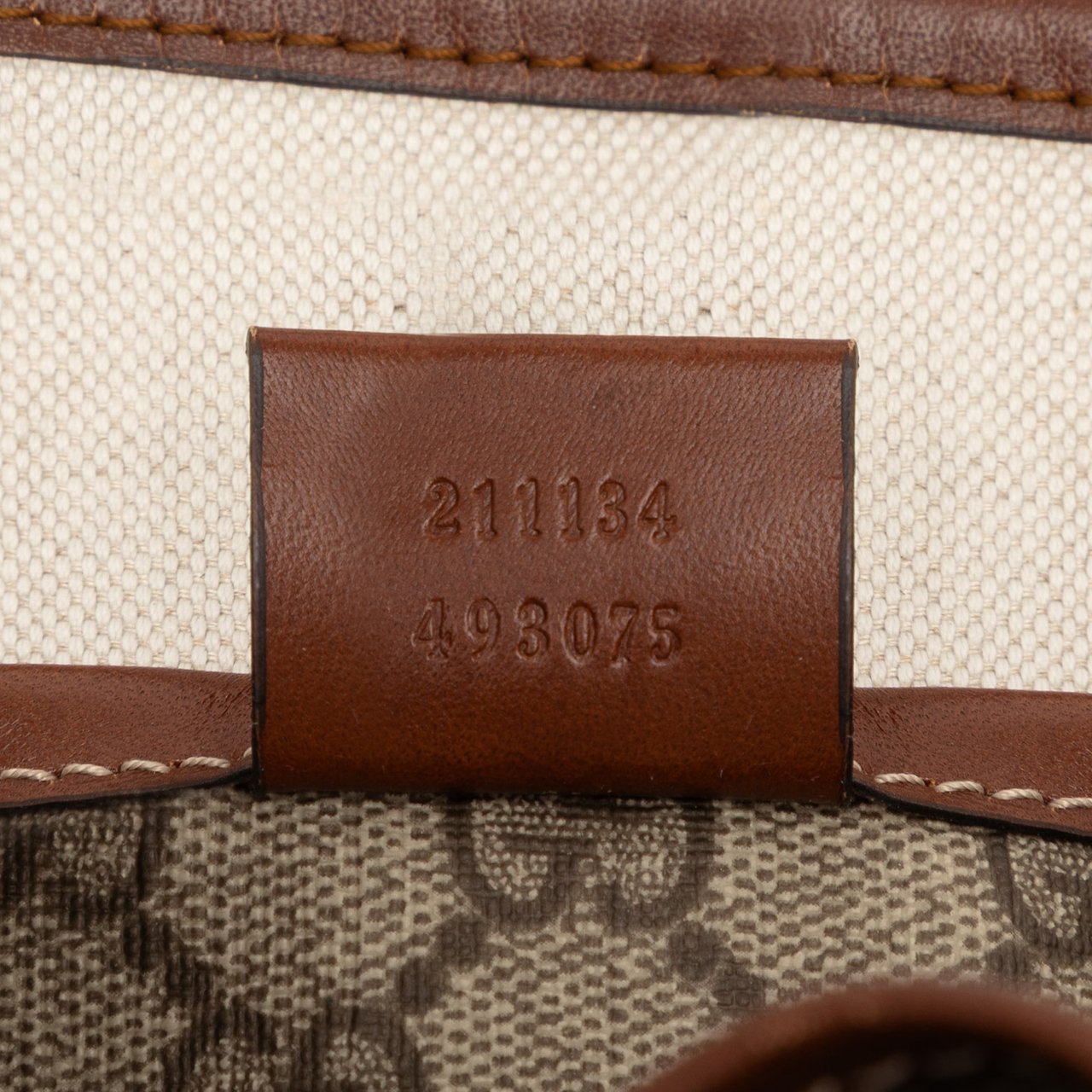 Gucci Medium GG Supreme Web Loop Tote Bruin