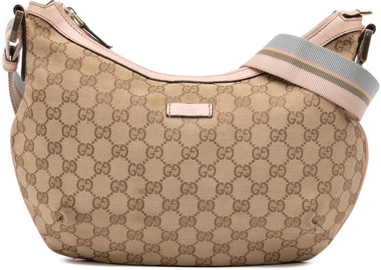 Gucci GG Canvas Web Crossbody Bruin