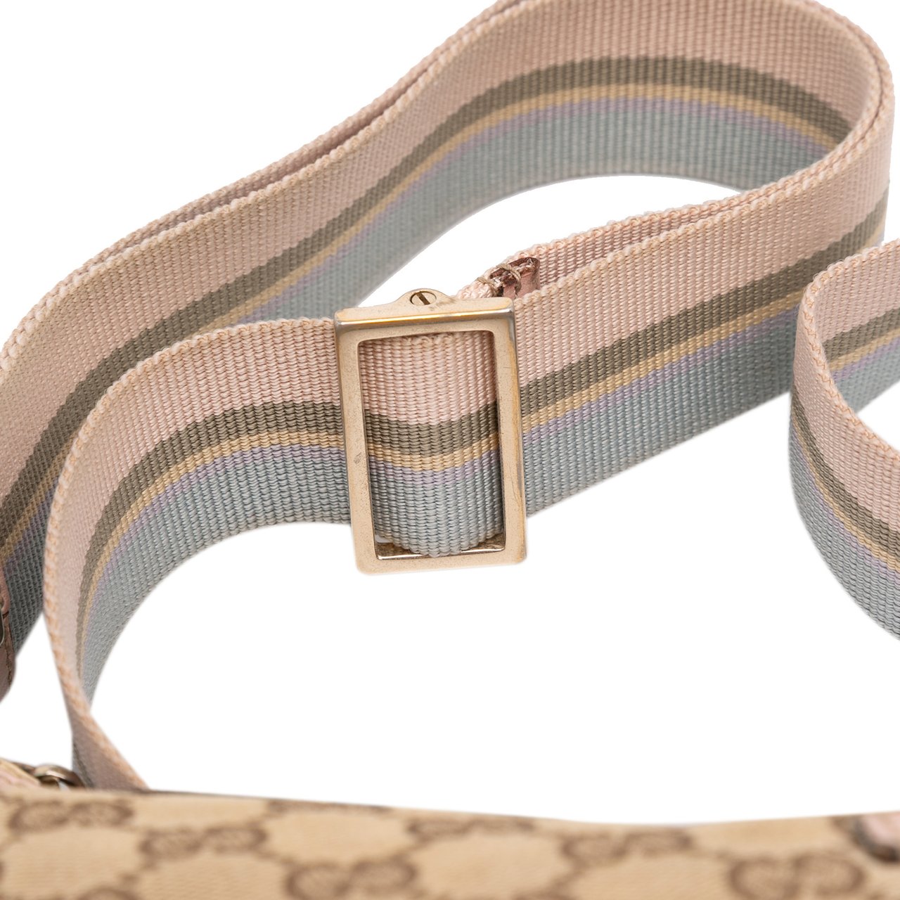 Gucci GG Canvas Web Crossbody Bruin