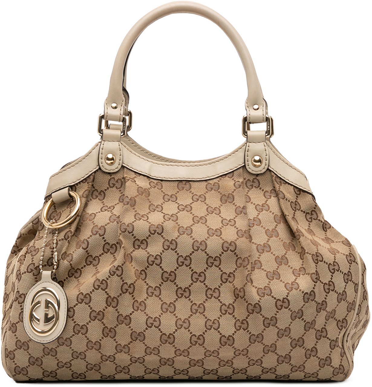 Gucci Medium GG Canvas Sukey Tote Bruin