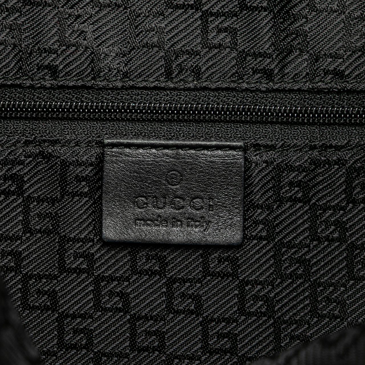 Gucci Leather Bamboo Satchel Zwart