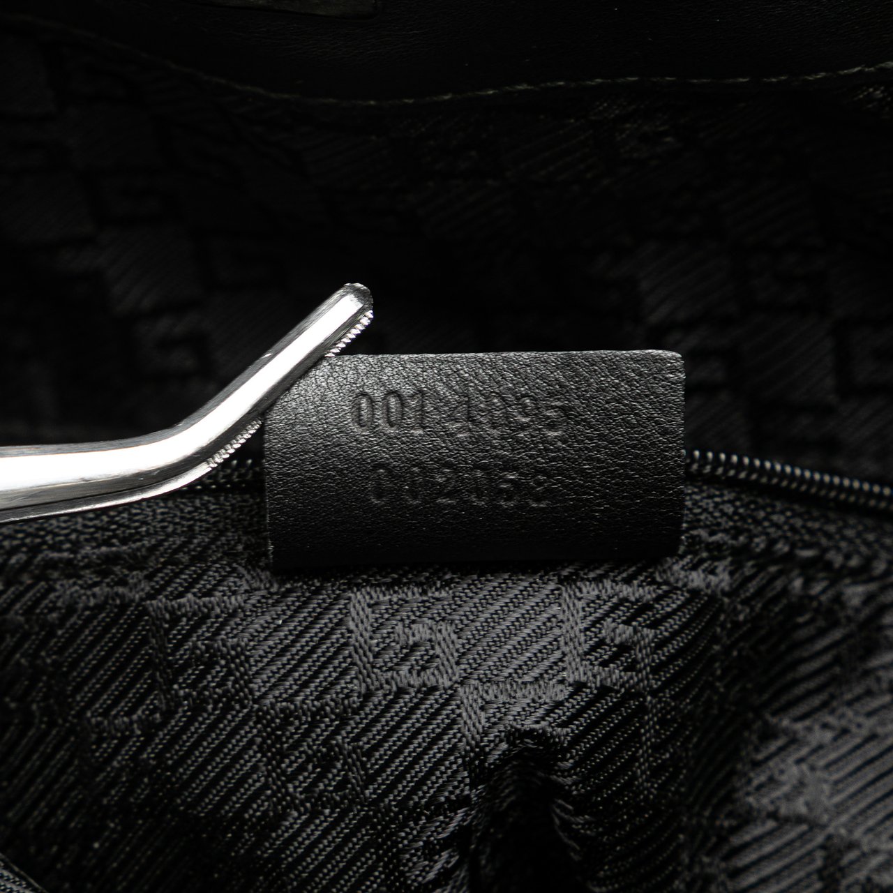 Gucci Leather Bamboo Satchel Zwart