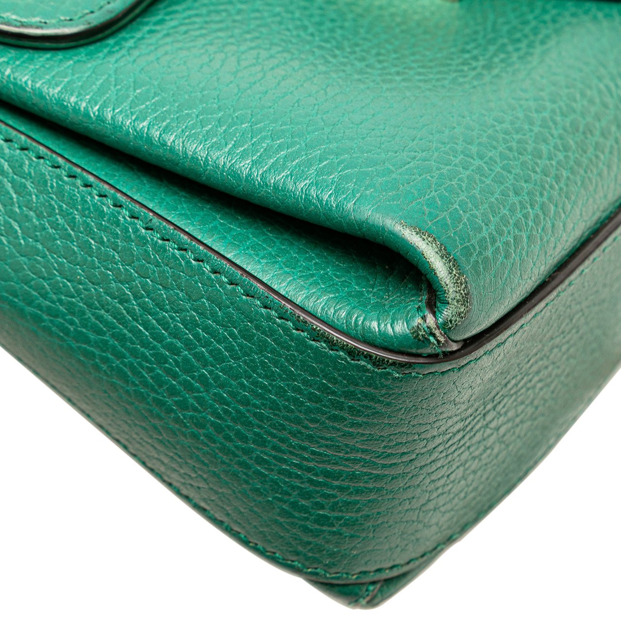 Gucci Small Dollar Calfskin Interlocking G Crossbody Groen