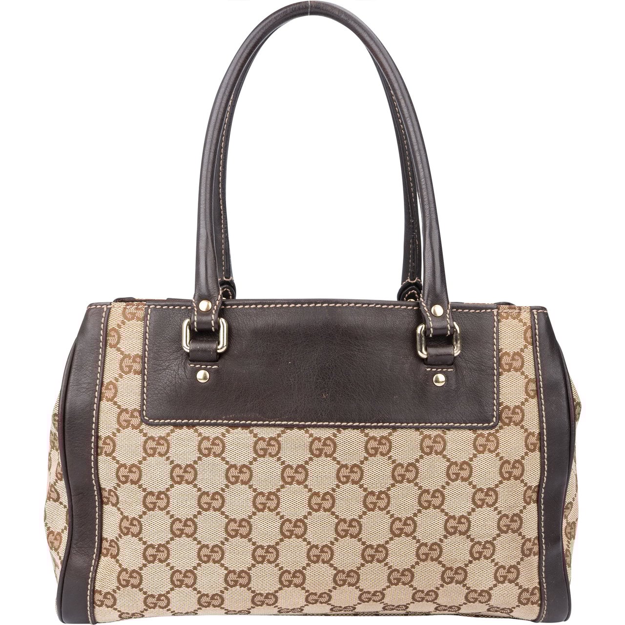 Gucci Gucci GG Monogram Leather Flower Handbag Divers
