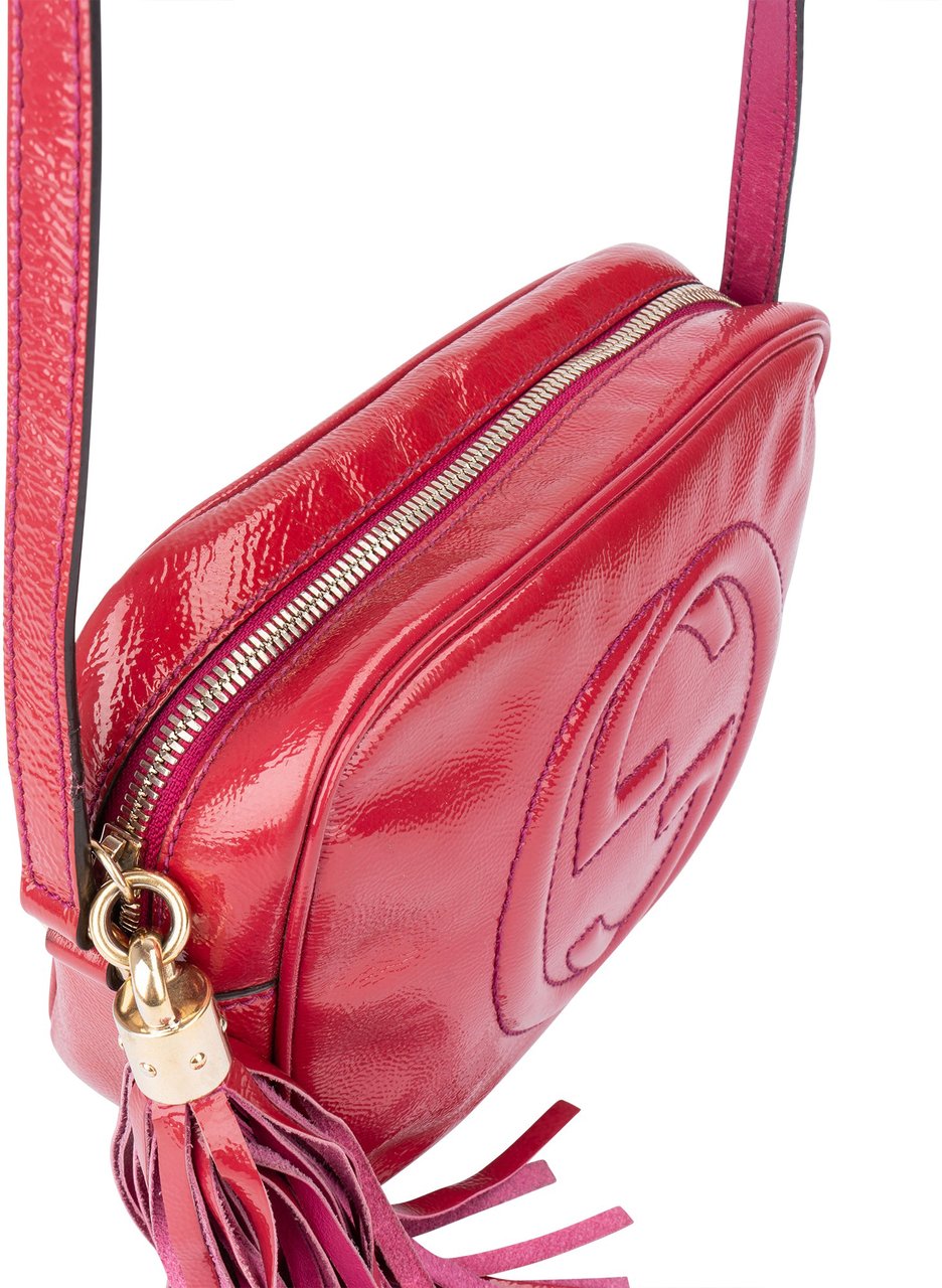 Gucci Gucci Patent Leather GG Soho Crossbody Bag Divers
