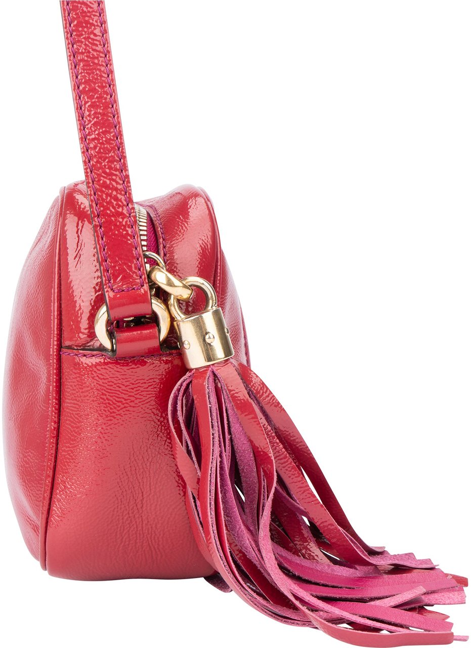Gucci Gucci Patent Leather GG Soho Crossbody Bag Divers