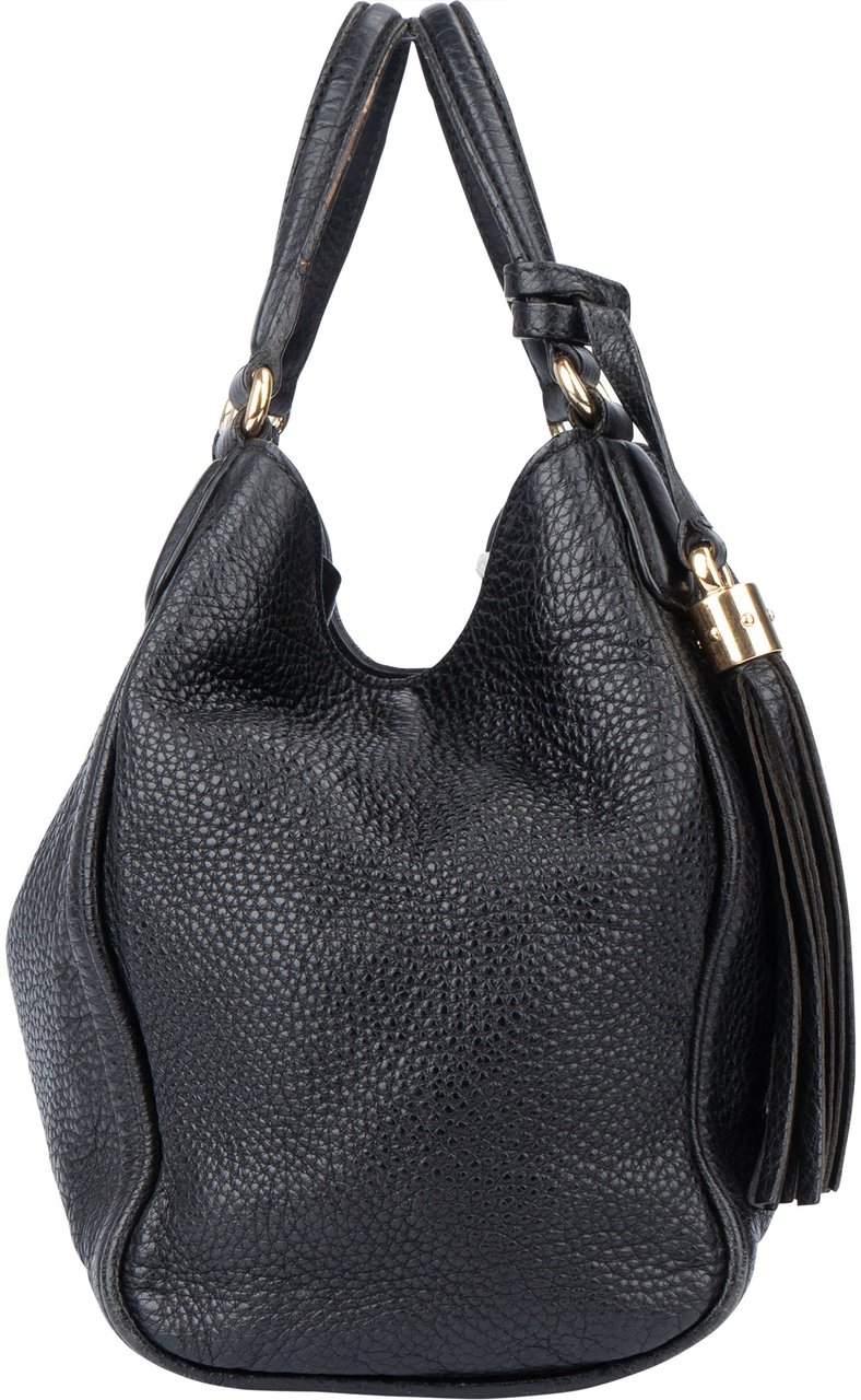 Gucci Gucci Leather GG Soho Handbag Zwart