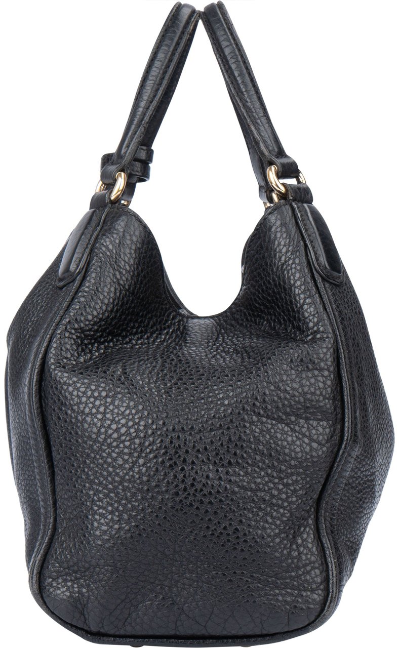 Gucci Gucci Leather GG Soho Handbag Zwart