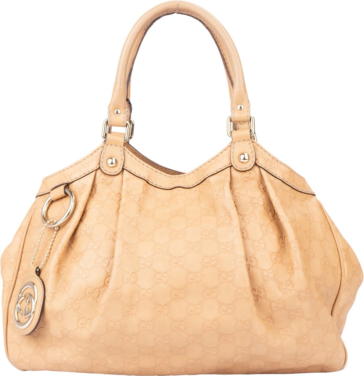 Gucci Gucci GG Leather Monogram Sukey Handbag Divers