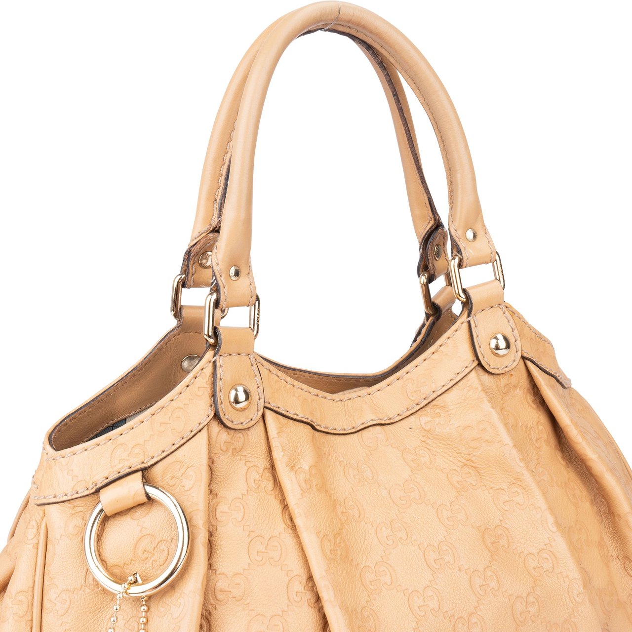 Gucci Gucci GG Leather Monogram Sukey Handbag Divers