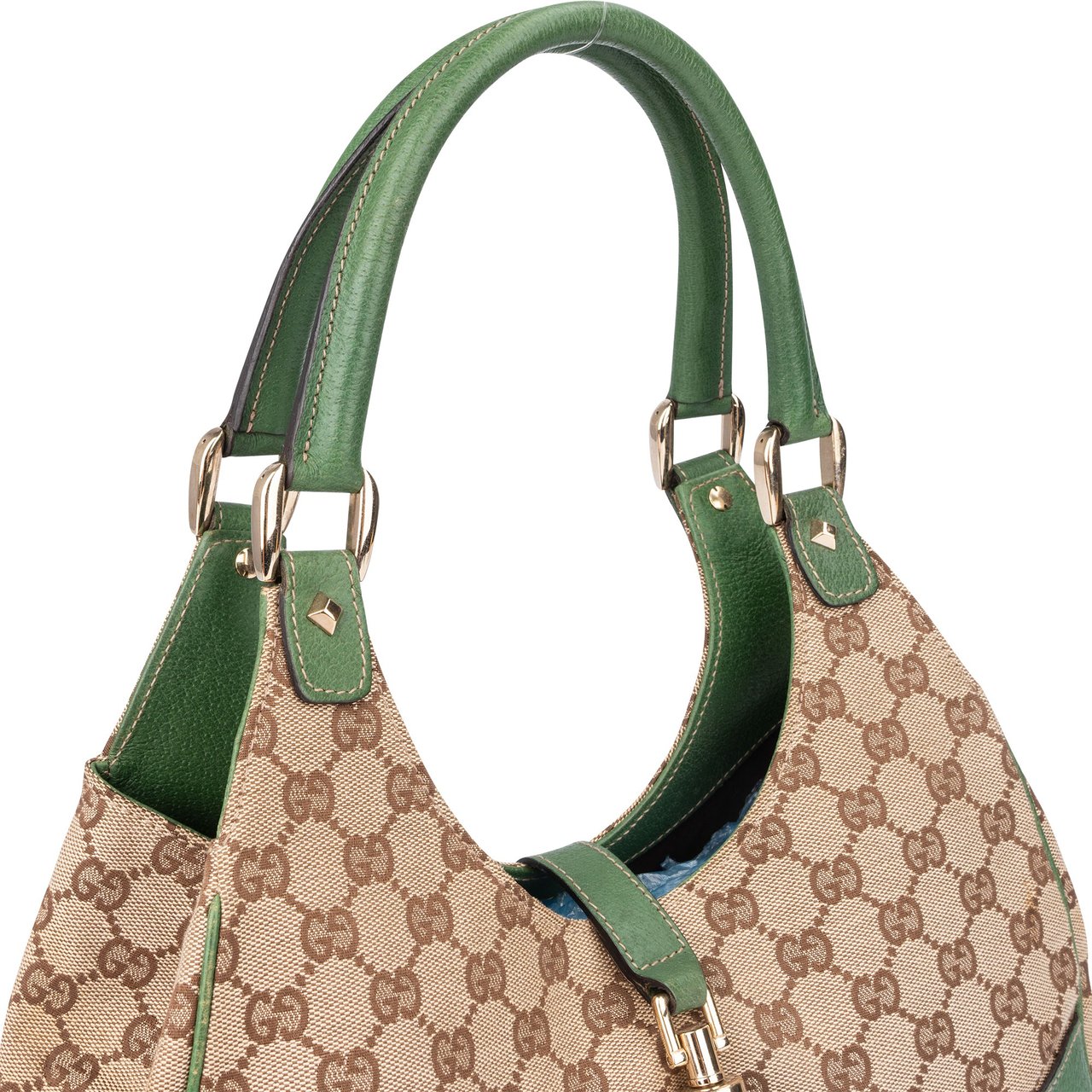 Gucci Gucci GG Monogram Spikes Jackie Handbag Divers