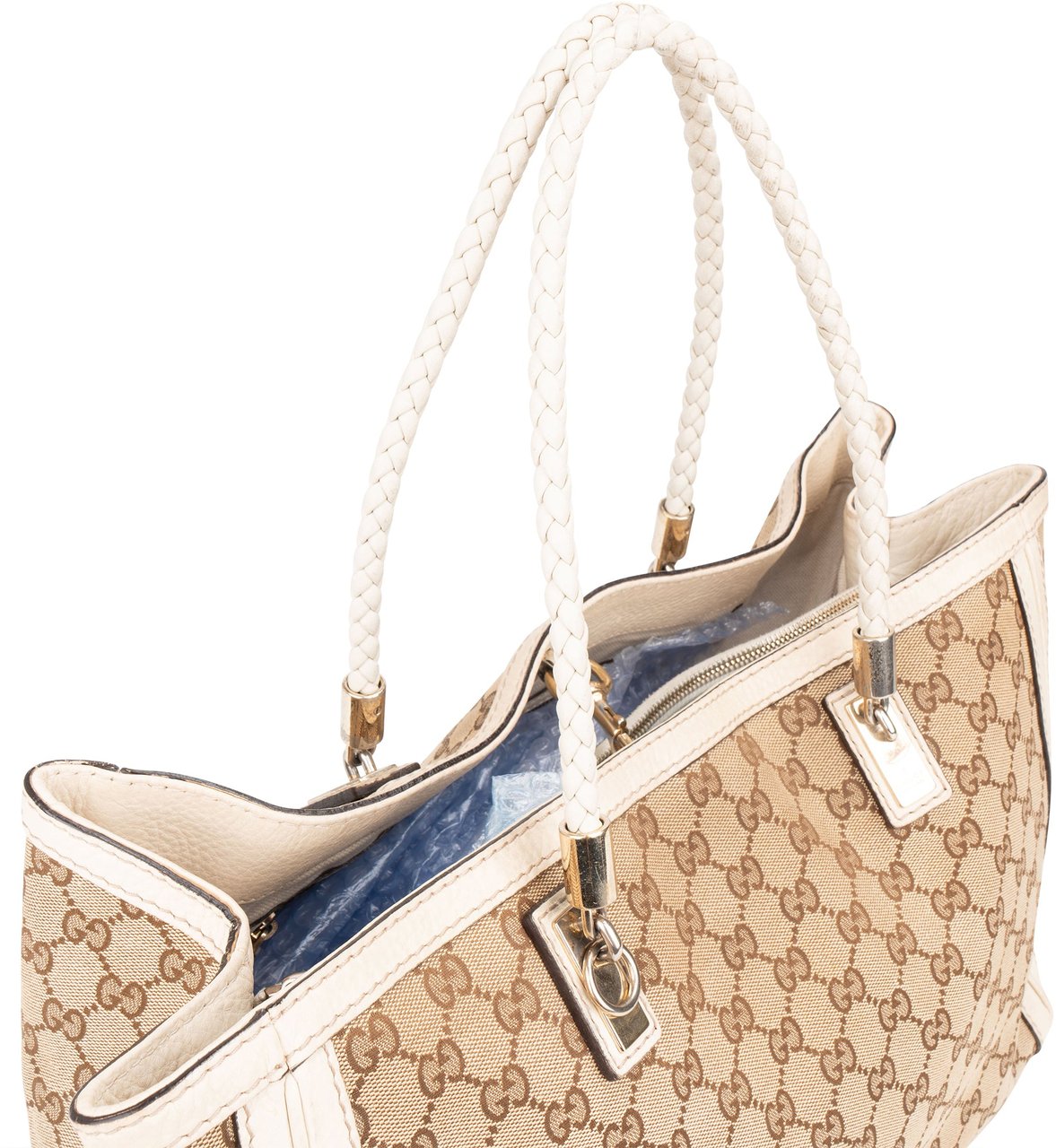 Gucci Gucci GG Monogram Braid Leather Shoulder Bag Divers