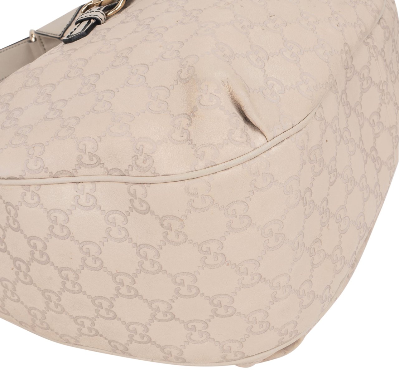 Gucci Gucci GG Leather Monogram Horsebit Emily Hobo Bag Divers