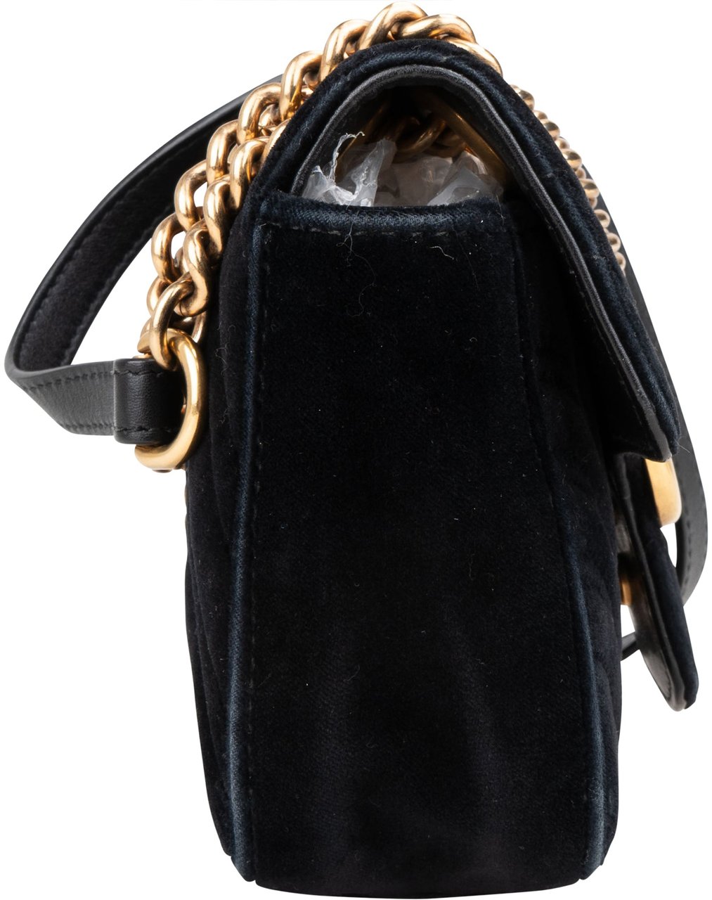 Gucci Gucci Black Satin Marmont Crossbody Bag Divers