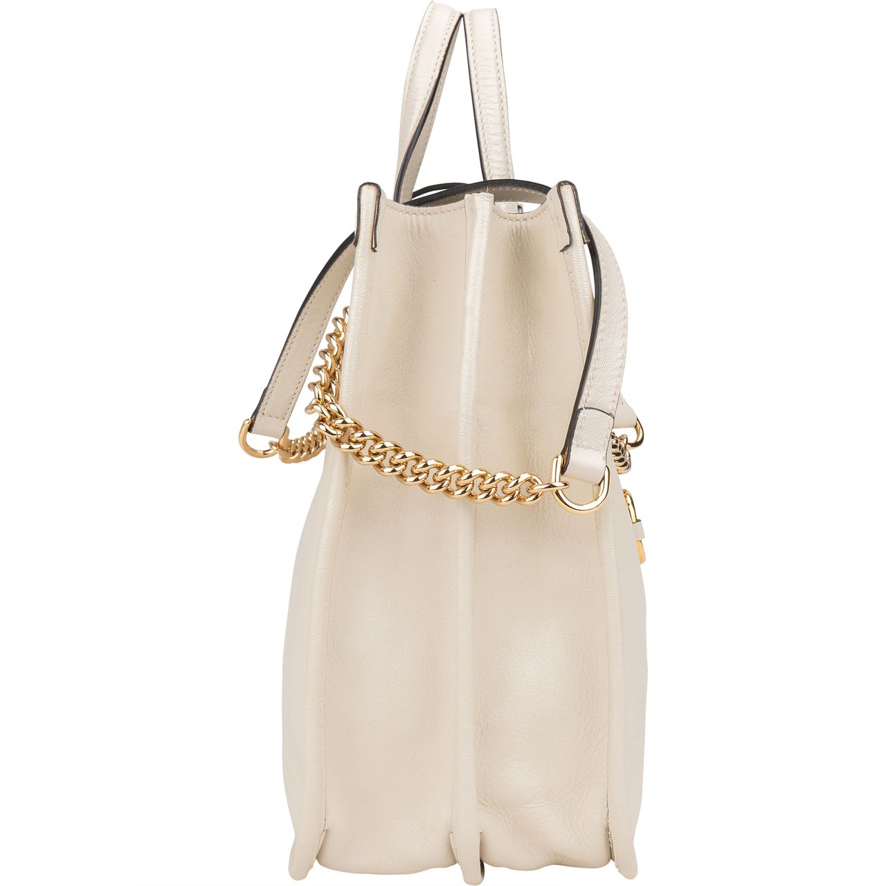 Gucci Gucci White Leather Horsebit 1955 Shoulder Bag Divers