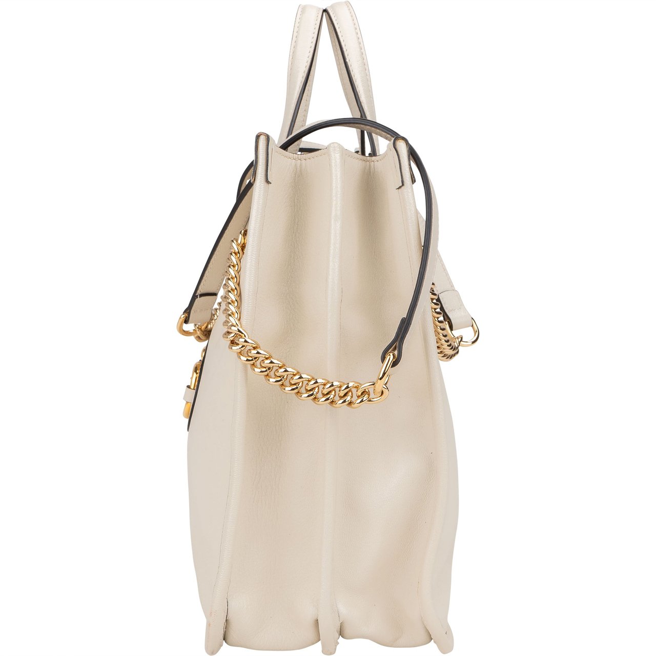 Gucci Gucci White Leather Horsebit 1955 Shoulder Bag Divers