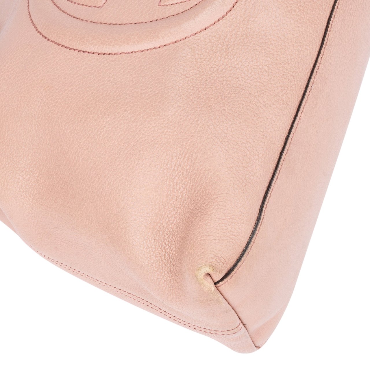 Gucci Gucci Pink Leather Soho Crossbody Bag Roze
