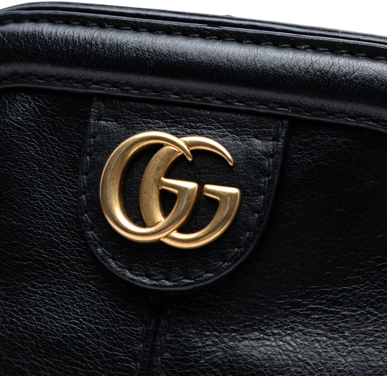 Gucci Small Leather Re(belle) Crossbody Zwart