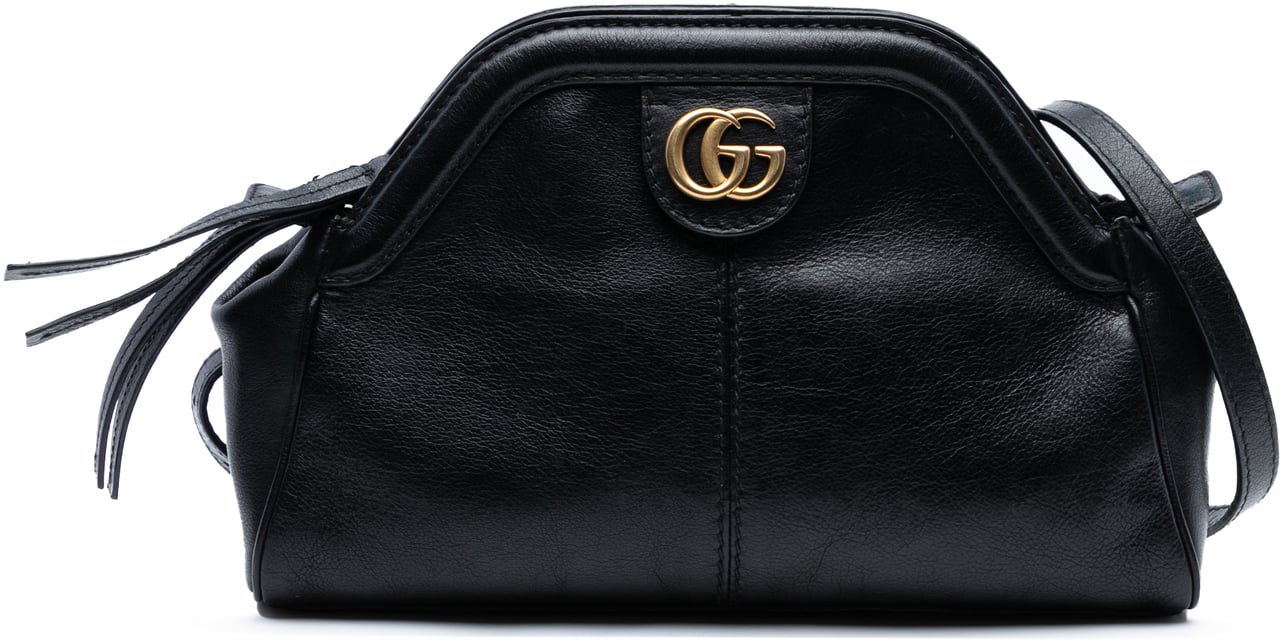 Gucci Small Leather Re(belle) Crossbody Zwart
