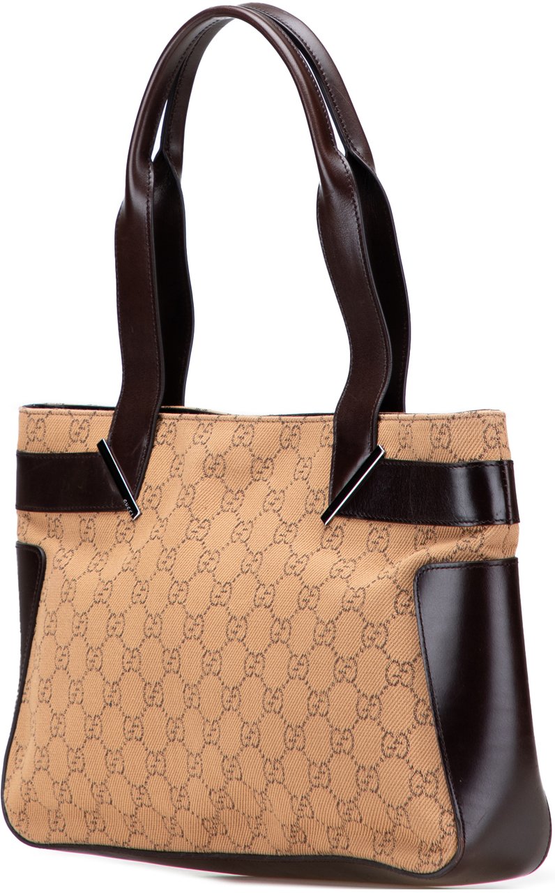 Gucci GG Canvas Tote Bruin