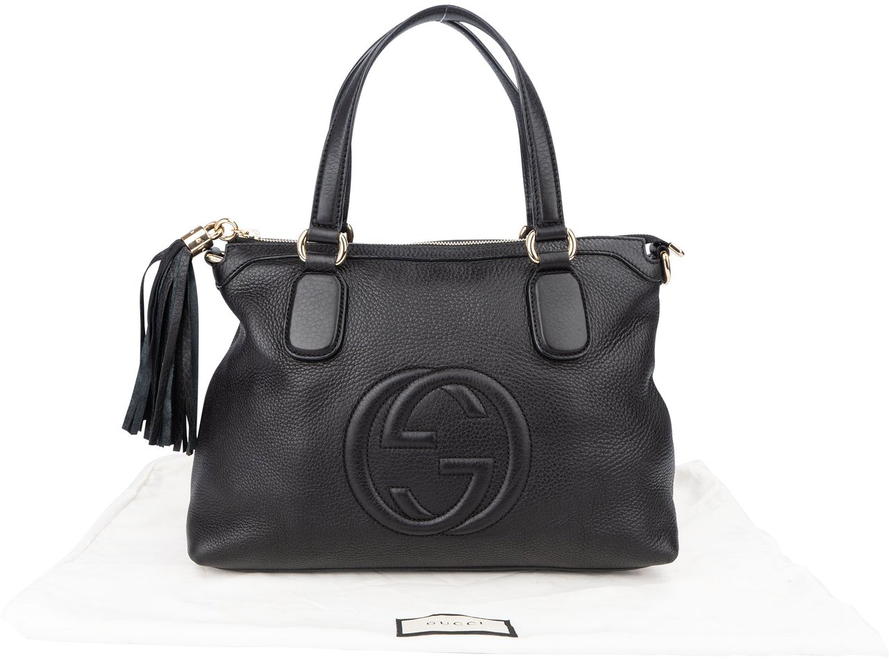 Gucci Gucci Leather GG Soho Handbag Divers