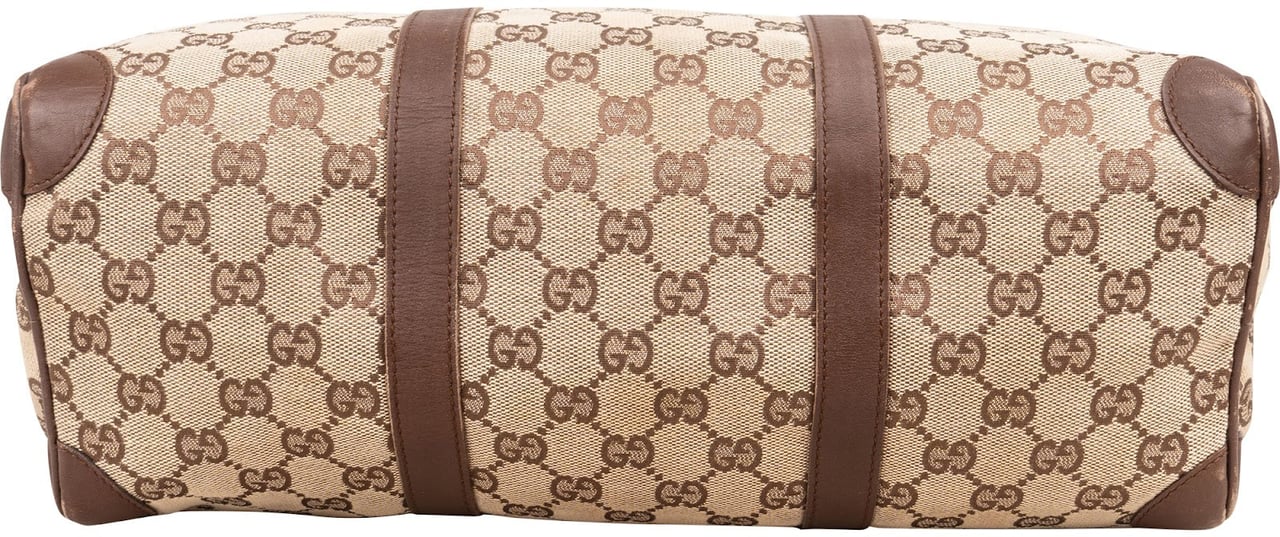 Gucci Monogram GG Boston Handbag Beige
