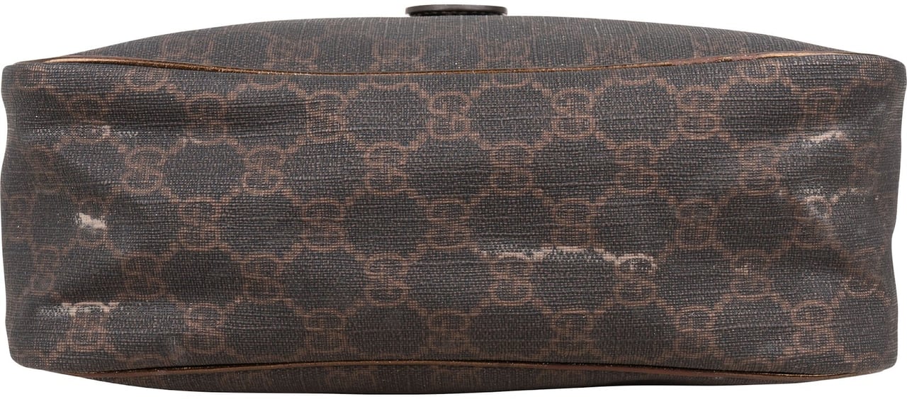 Gucci Gucci Monogram GG Coated Canvas Handbag Bruin