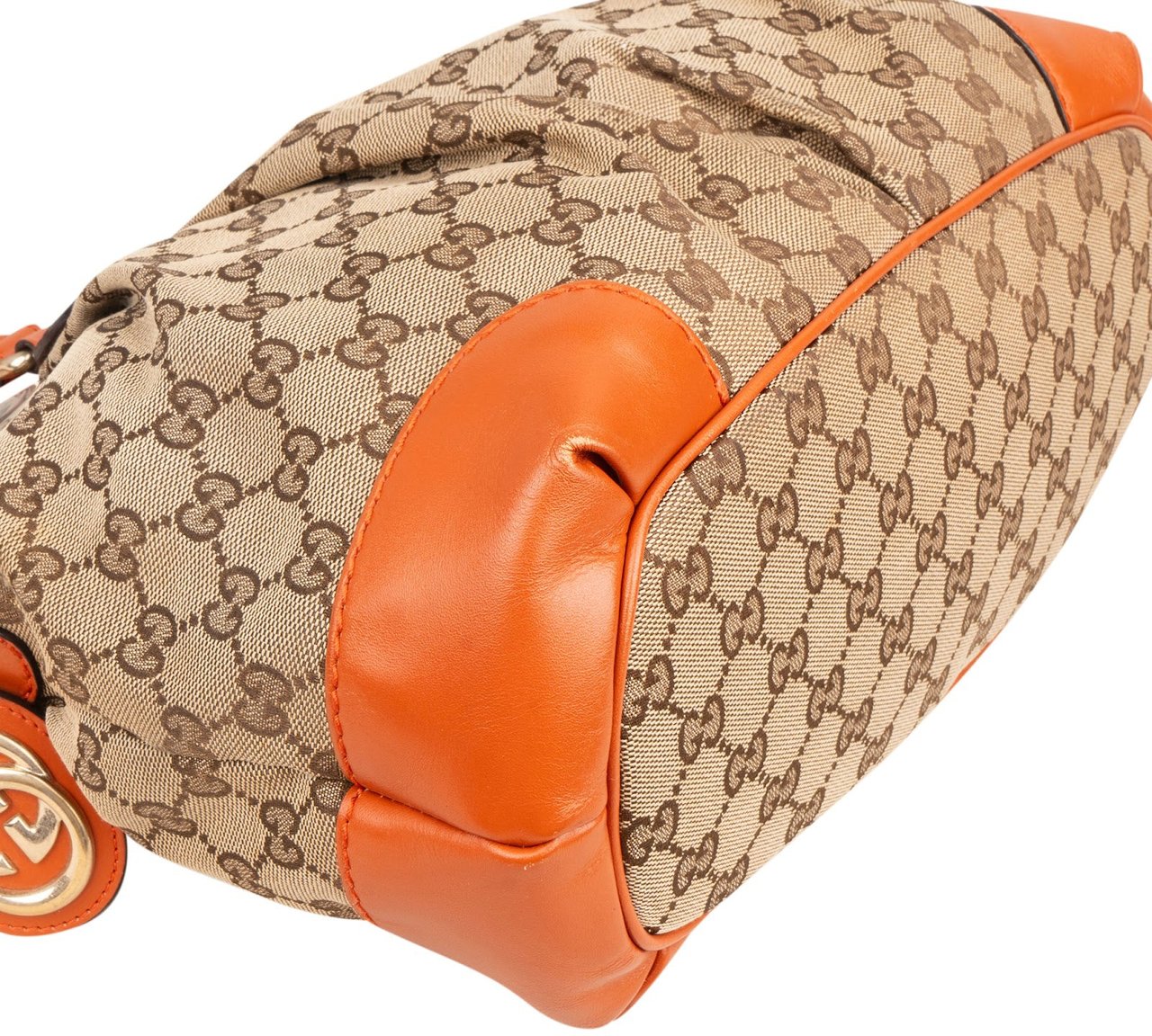 Gucci Gucci Monogram GG Sukey Tote Handbag Beige