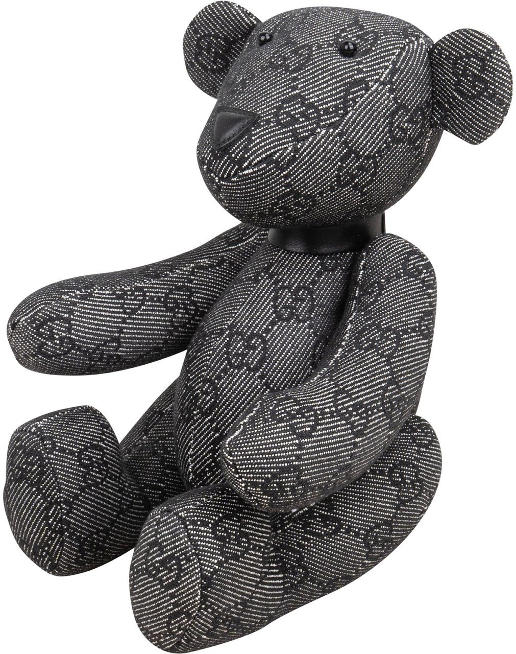 Gucci Gucci Monogram GG Teddy Bear Toy Zwart