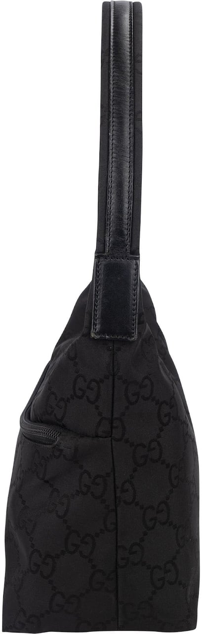 Gucci Gucci Monogram GG Nylon Shoulder Bag Zwart