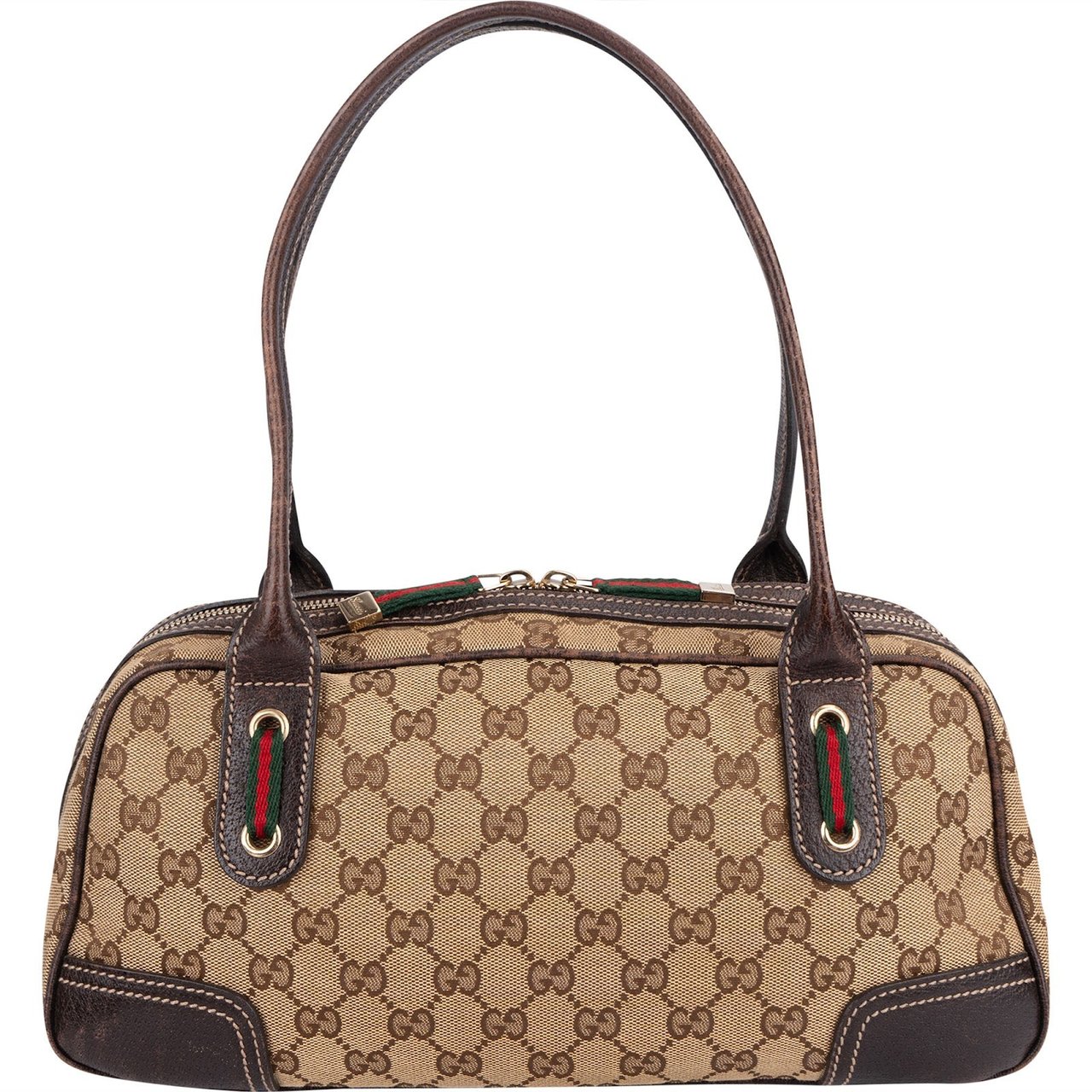 Gucci Gucci Monogram GG Princy East West Shoulder Bag Beige