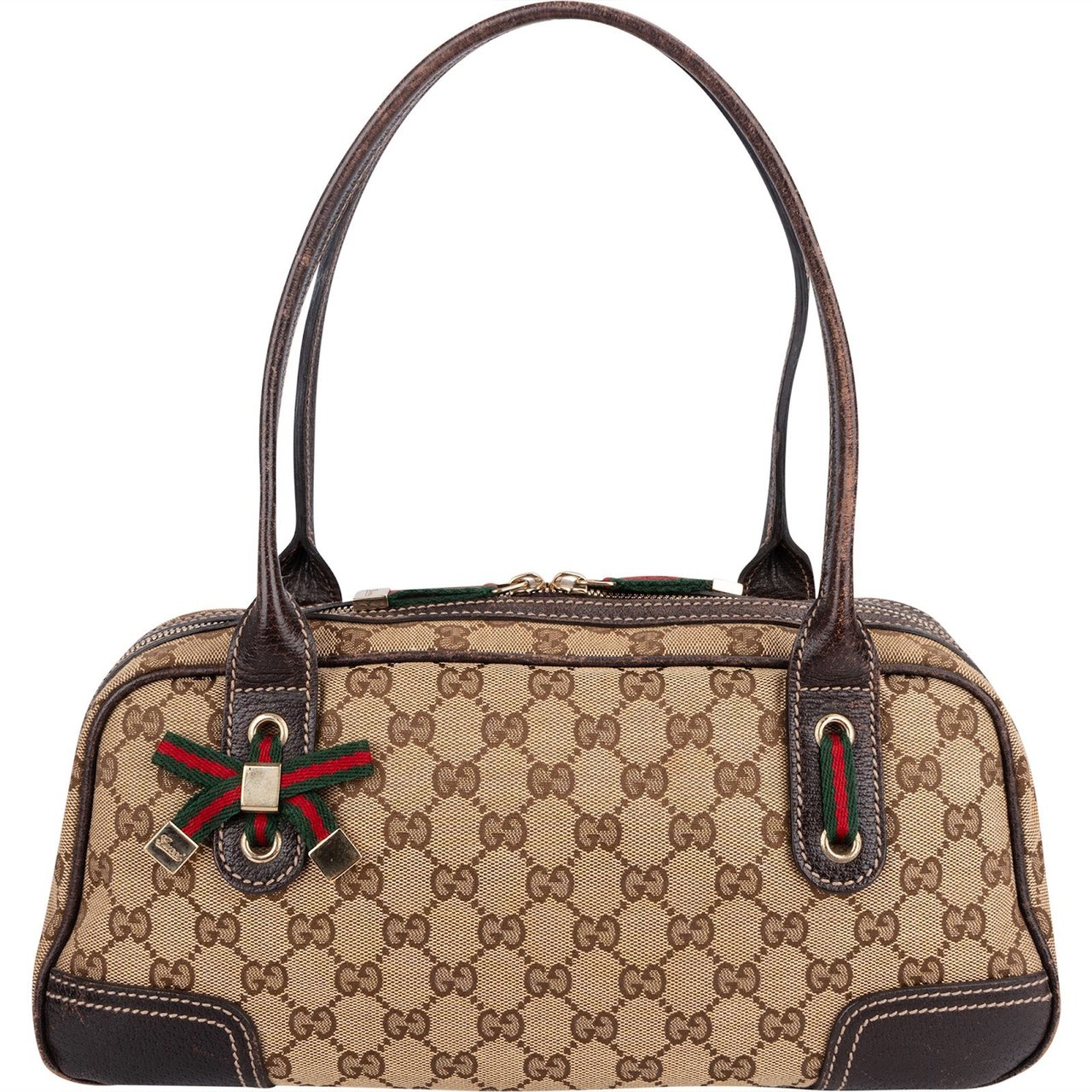 Gucci Gucci Monogram GG Princy East West Shoulder Bag Beige