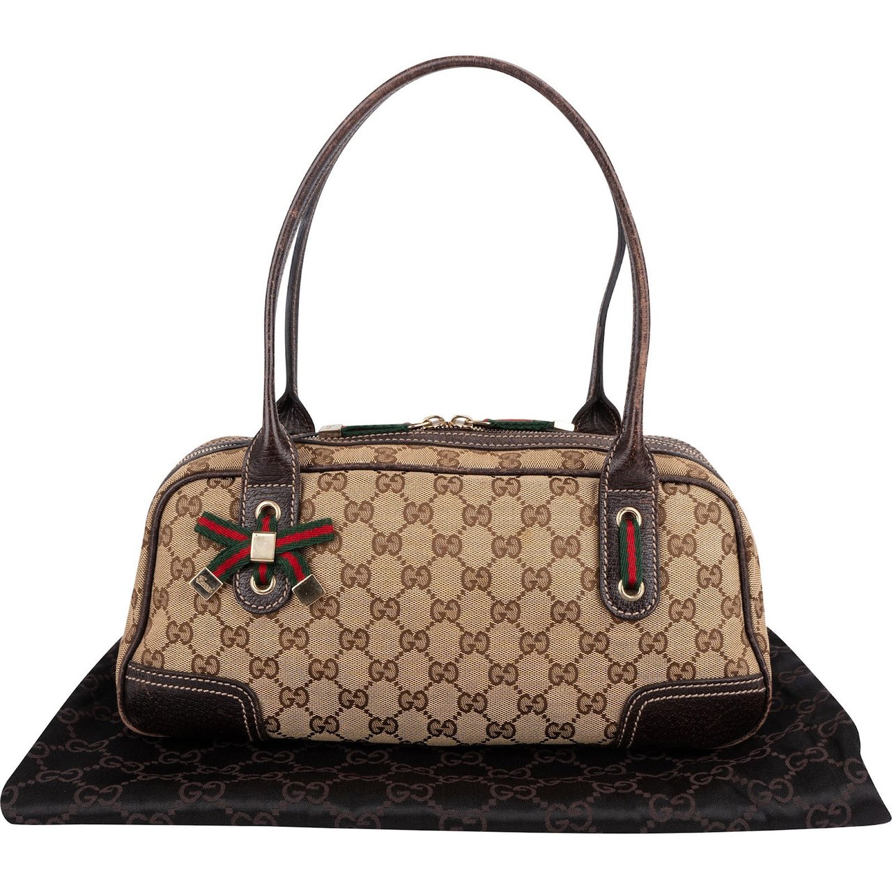 Gucci Gucci Monogram GG Princy East West Shoulder Bag Beige