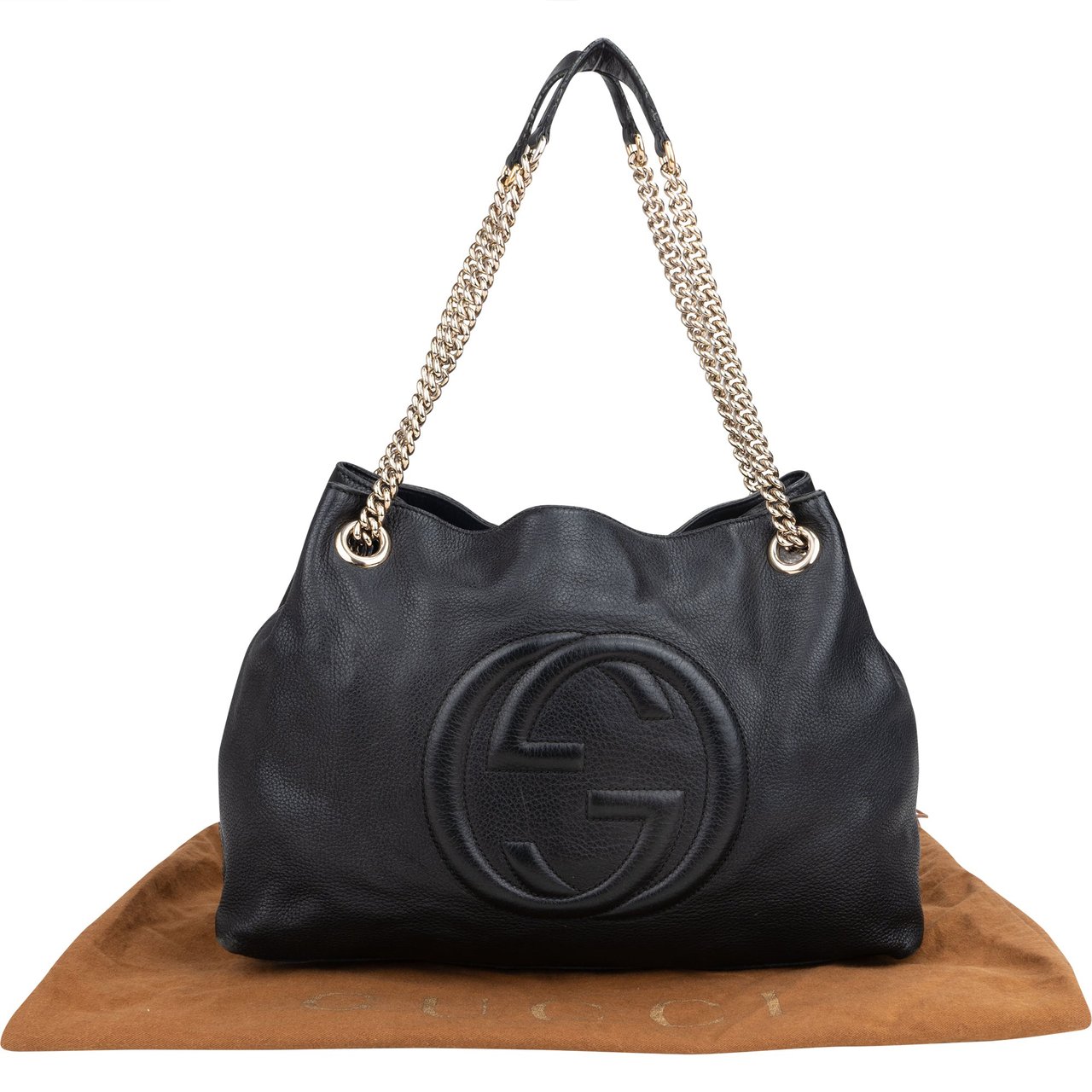 Gucci Gucci Leather GG Soho Crossbody Bag Divers